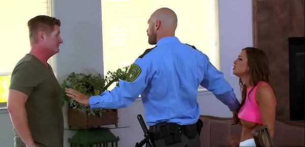  Abigail Mac blowjobs Officer Johnny Sins big cop cock
